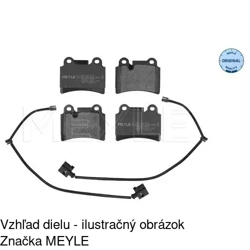 Brzdové dosky POLCAR S70-1576 - obr. 1