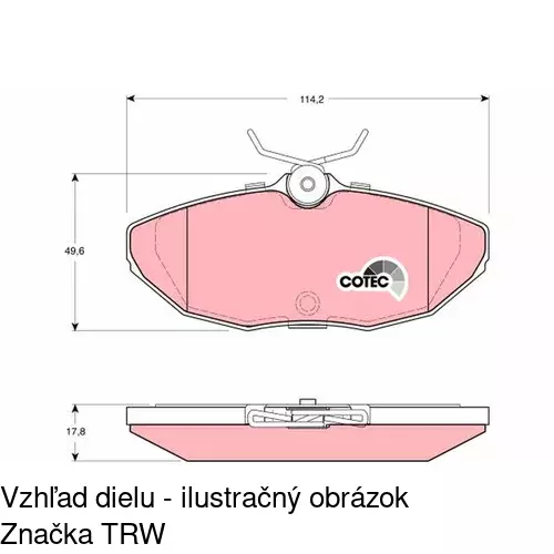 Brzdové dosky POLCAR S70-1606 - obr. 5