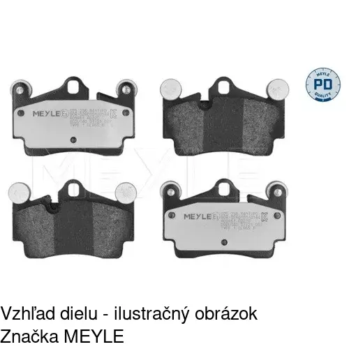 Brzdové dosky POLCAR S70-1609 - obr. 2