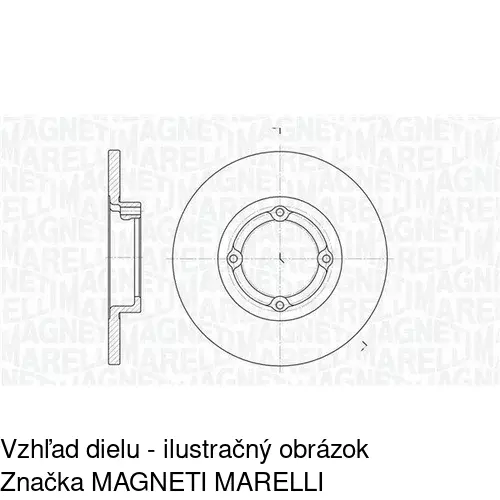 Brzdový kotúč POLCAR S71-0082