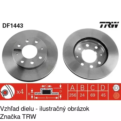 Brzdový kotúč POLCAR S71-0126 - obr. 4