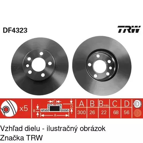 Brzdový kotúč POLCAR S71-0162 - obr. 5