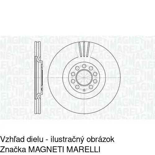 Brzdový kotúč POLCAR S71-0205 - obr. 3