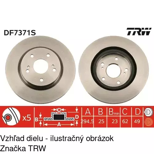 Brzdový kotúč POLCAR S71-0209 - obr. 3