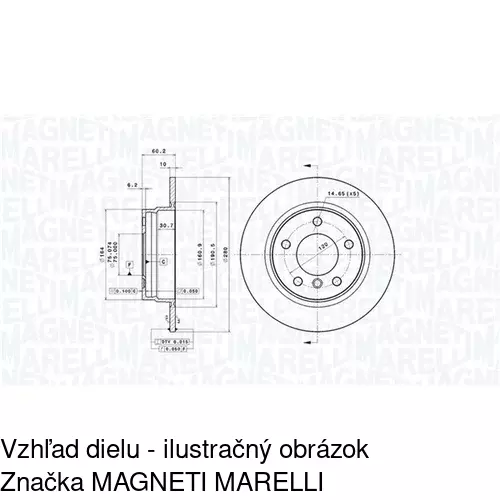 Brzdový kotúč POLCAR S71-1056 - obr. 3