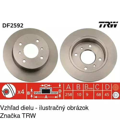 Brzdový kotúč POLCAR S71-1074 - obr. 2