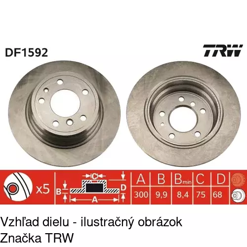 Brzdový kotúč POLCAR S71-1287 - obr. 1