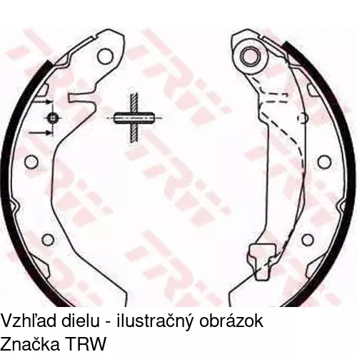 Brzdové čeľuste POLCAR S72-1036 - obr. 1