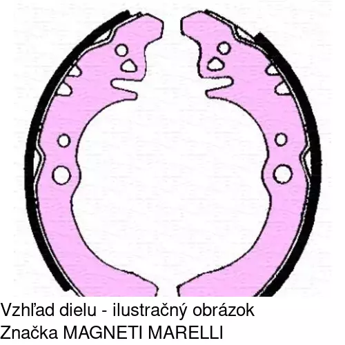 Brzdové čeľuste POLCAR S72-1084 - obr. 2