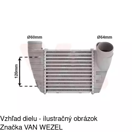 Chladiče vzduchu (Intercoolery) POLCAR 1323J84X