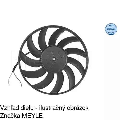 Ventilátor bez krytu / podpery POLCAR 133823U1 - obr. 3