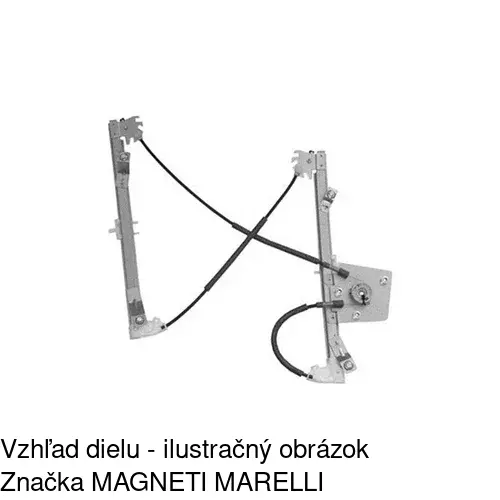 Mechanizmus sťahovania okna elektrický bez motora POLCAR 2001PSG1 - obr. 1