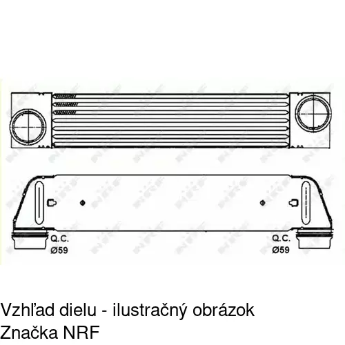 Chladiče vzduchu (Intercoolery) POLCAR 2017J8-1 - obr. 1