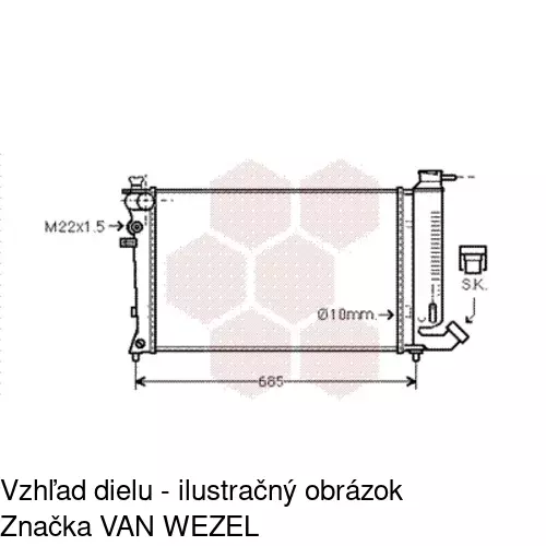 Chladiče vody POLCAR 232408A7 - obr. 3