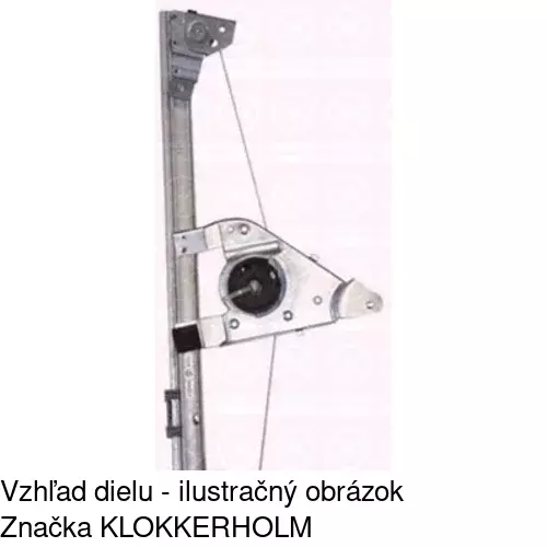 Elektrický mechanizmus okna dverí POLCAR 2325PSE6