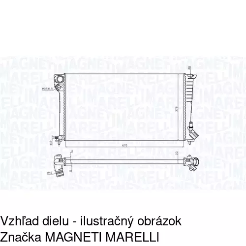 Chladiče vody 232608B4 /POLCAR/ - obr. 1