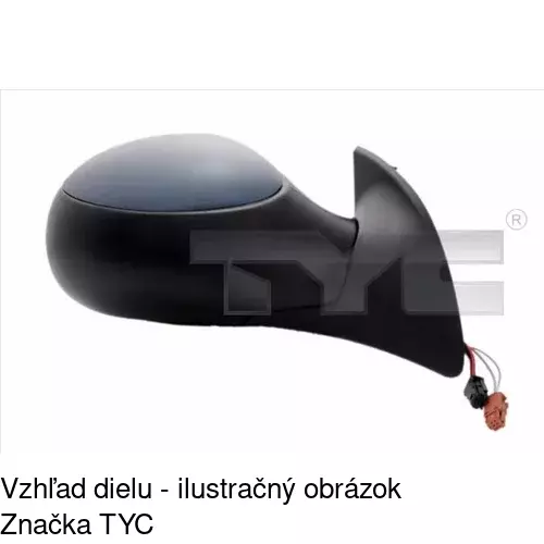 Vonkajšie zrkadlo POLCAR 2327518E - obr. 3