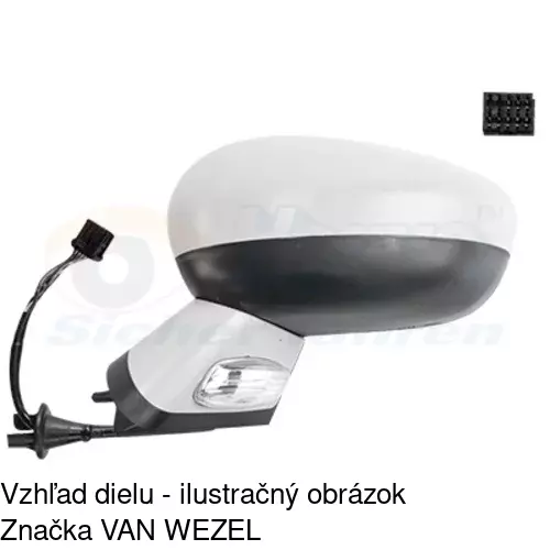 Vonkajšie zrkadlo POLCAR 2338516E - obr. 1