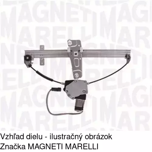 Elektrický mechanizmus okna dverí POLCAR 2406PSE1