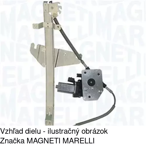 Elektrický mechanizmus okna dverí POLCAR 2406PSE2 - obr. 2