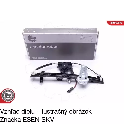 Elektrický mechanizmus okna dverí POLCAR 2406PSE2 - obr. 3