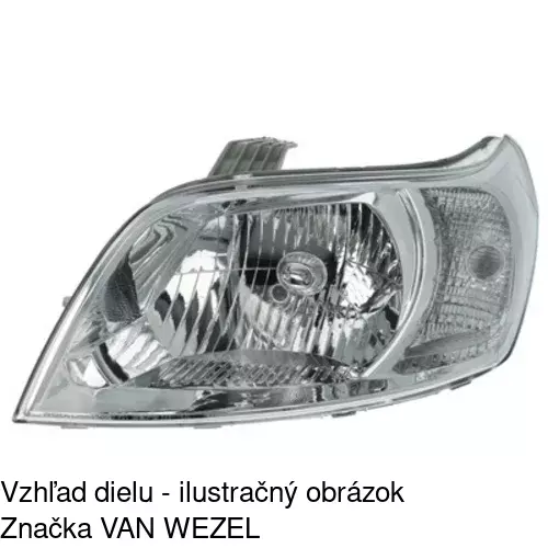 Hlavný reflektor POLCAR 251509-E - obr. 2