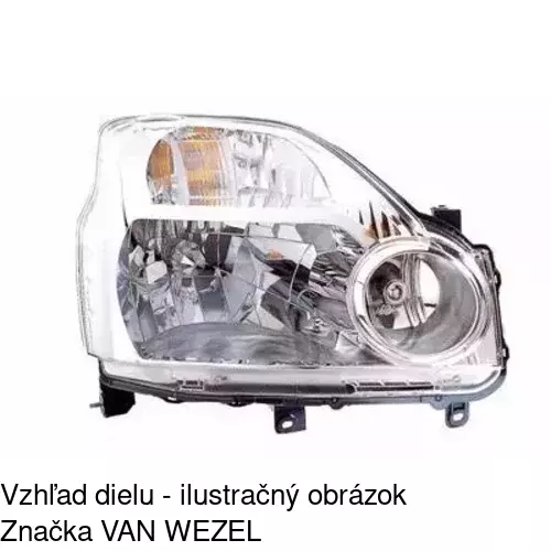 Hlavný reflektor 275110-E /POLCAR/ - obr. 2