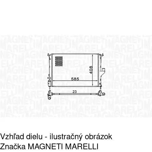 Chladiče vody POLCAR 282008A3 - obr. 1