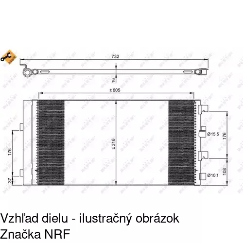 Chladiče klimatizácie POLCAR 2820K8C1 - obr. 1