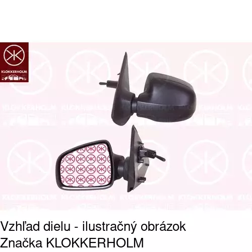 Vonkajšie zrkadlo POLCAR 28B1511M - obr. 1