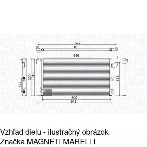 Chladiče klimatizácie POLCAR 3003K8C2