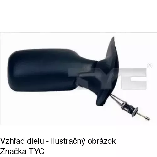 Vonkajšie zrkadlo POLCAR 3005512E