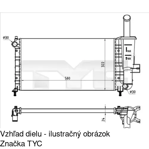 Chladiče vody POLCAR 302208A1