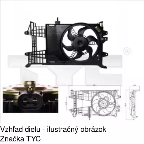 Ventilátory chladičov 302323W2 /POLCAR/ - obr. 2