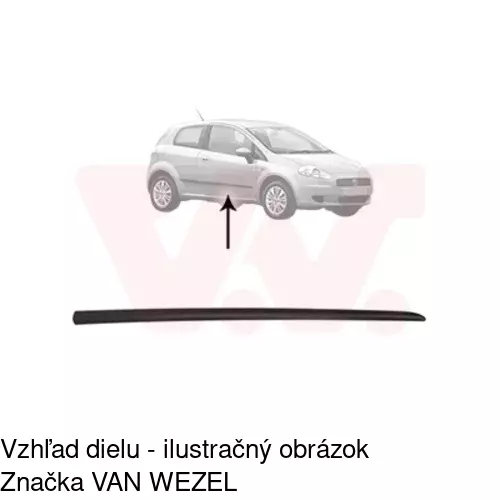 Lišta dverí POLCAR 30240032