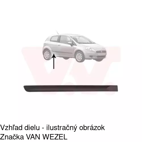 Lišta dverí POLCAR 30240042