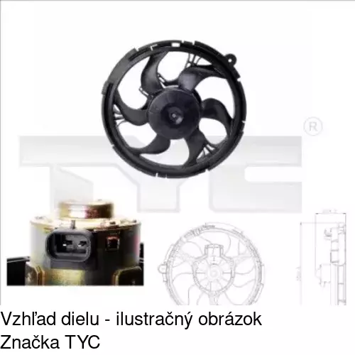 Ventilátory chladičov POLCAR 303023W1