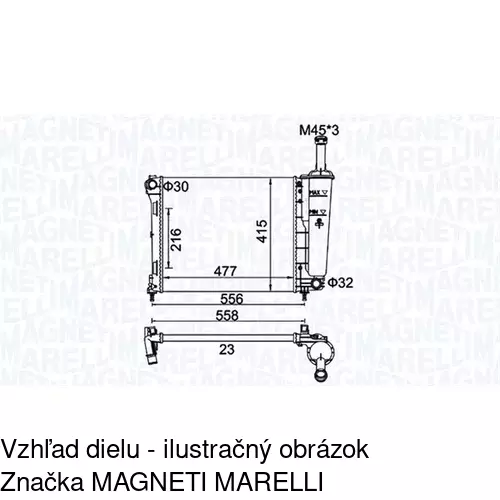 Chladiče vody POLCAR 303508A1 - obr. 1