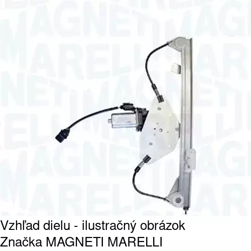 Elektrický mechanizmus okna dverí POLCAR 3035PSE2 - obr. 2