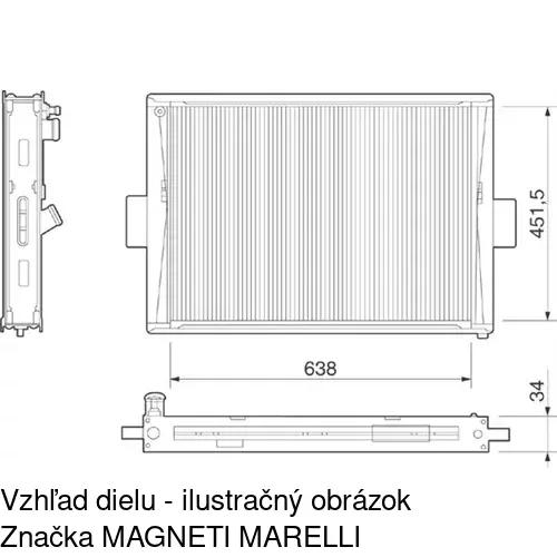 Chladiče vody POLCAR 305008-3