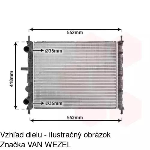 Chladiče vody POLCAR 3065083X - obr. 1