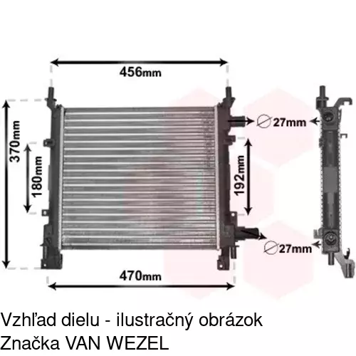 Chladiče vody POLCAR 320008A1