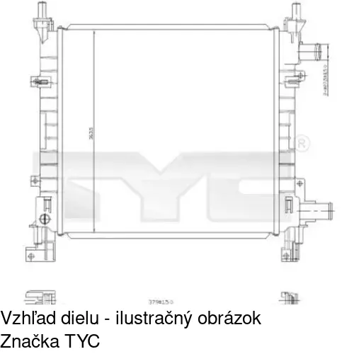 Chladiče vody POLCAR 320008A1 - obr. 1