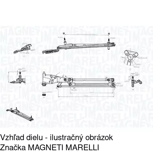 Náhon stieračov bez motora POLCAR 3201MWP1