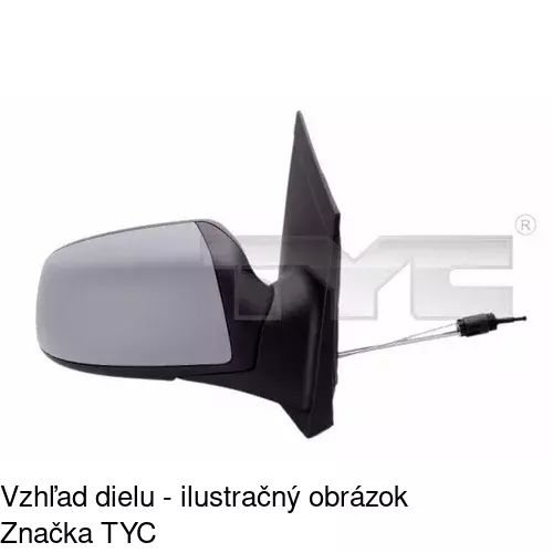 Vonkajšie zrkadlo POLCAR 3202511E