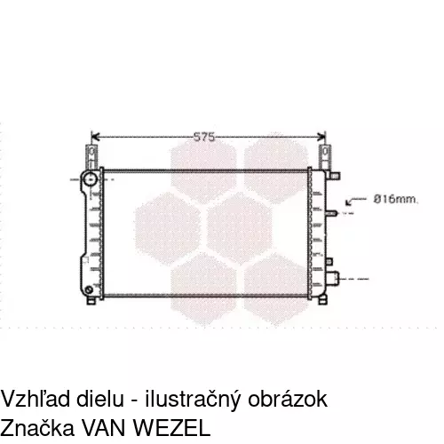 Chladiče vody POLCAR 320908-4