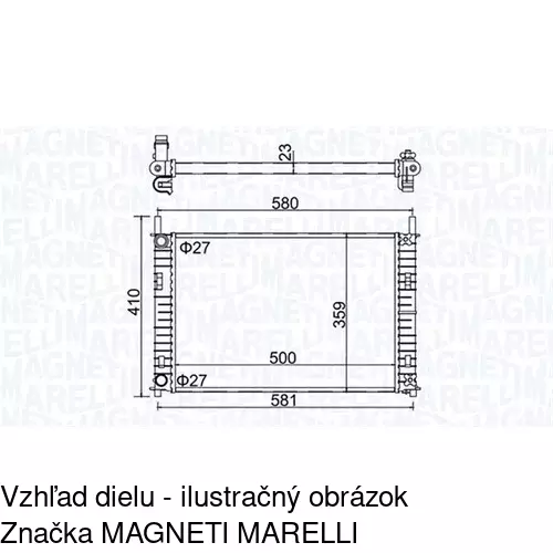 Chladiče vody POLCAR 321208A1 - obr. 2