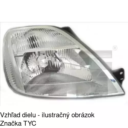 Hlavný reflektor POLCAR 321209-T