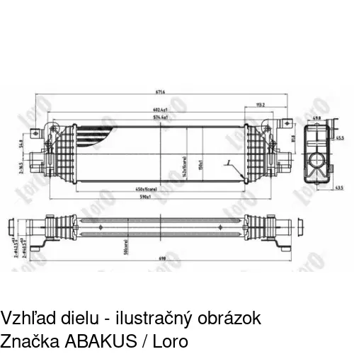 Chladiče vzduchu (Intercoolery) POLCAR 3212J81X - obr. 4