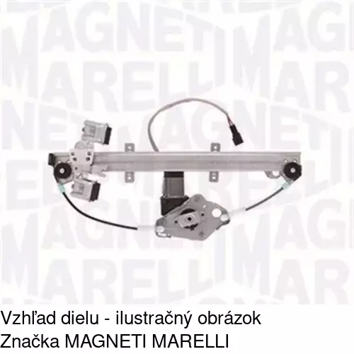 Elektrický mechanizmus okna dverí POLCAR 3212PSE4